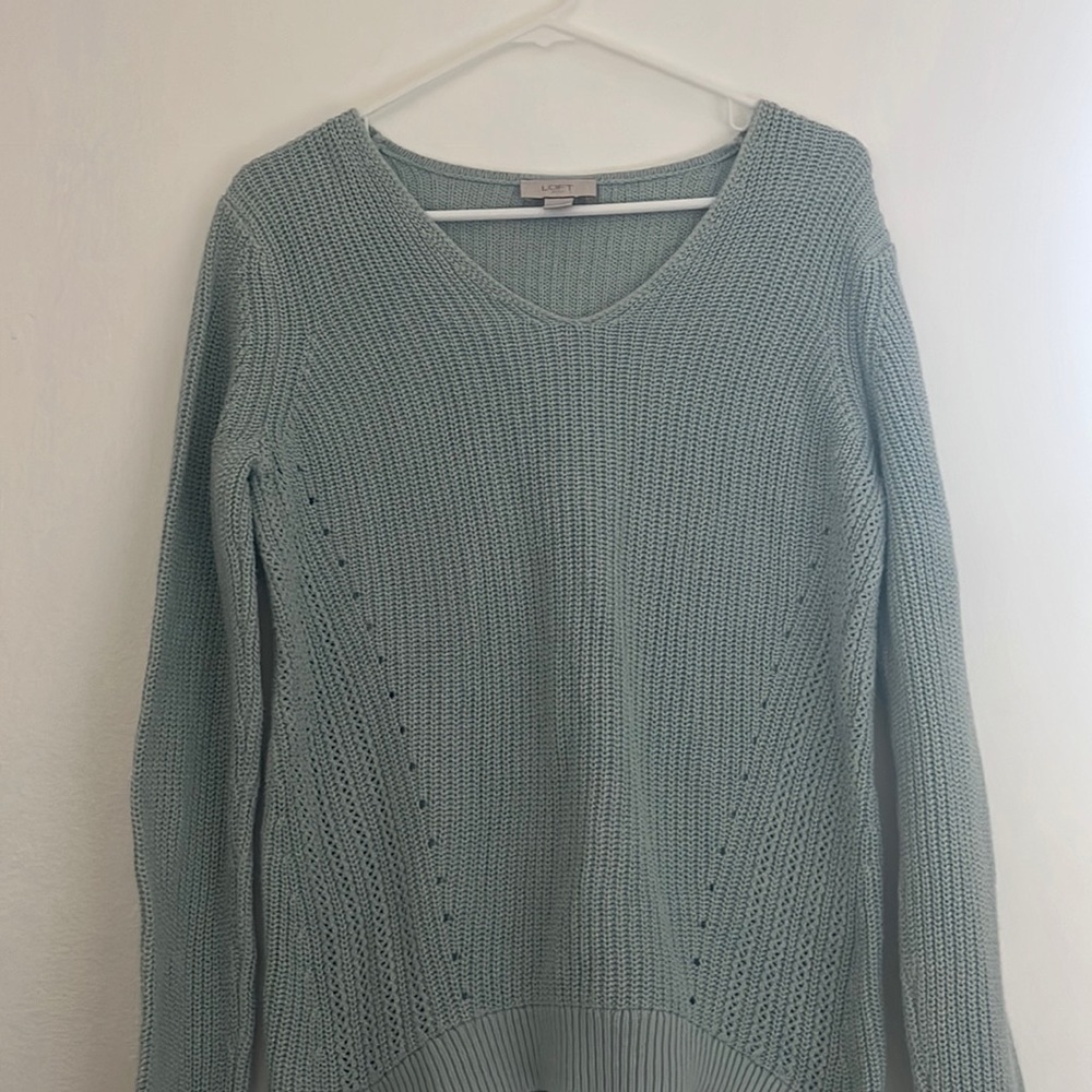 Loft light green sweater